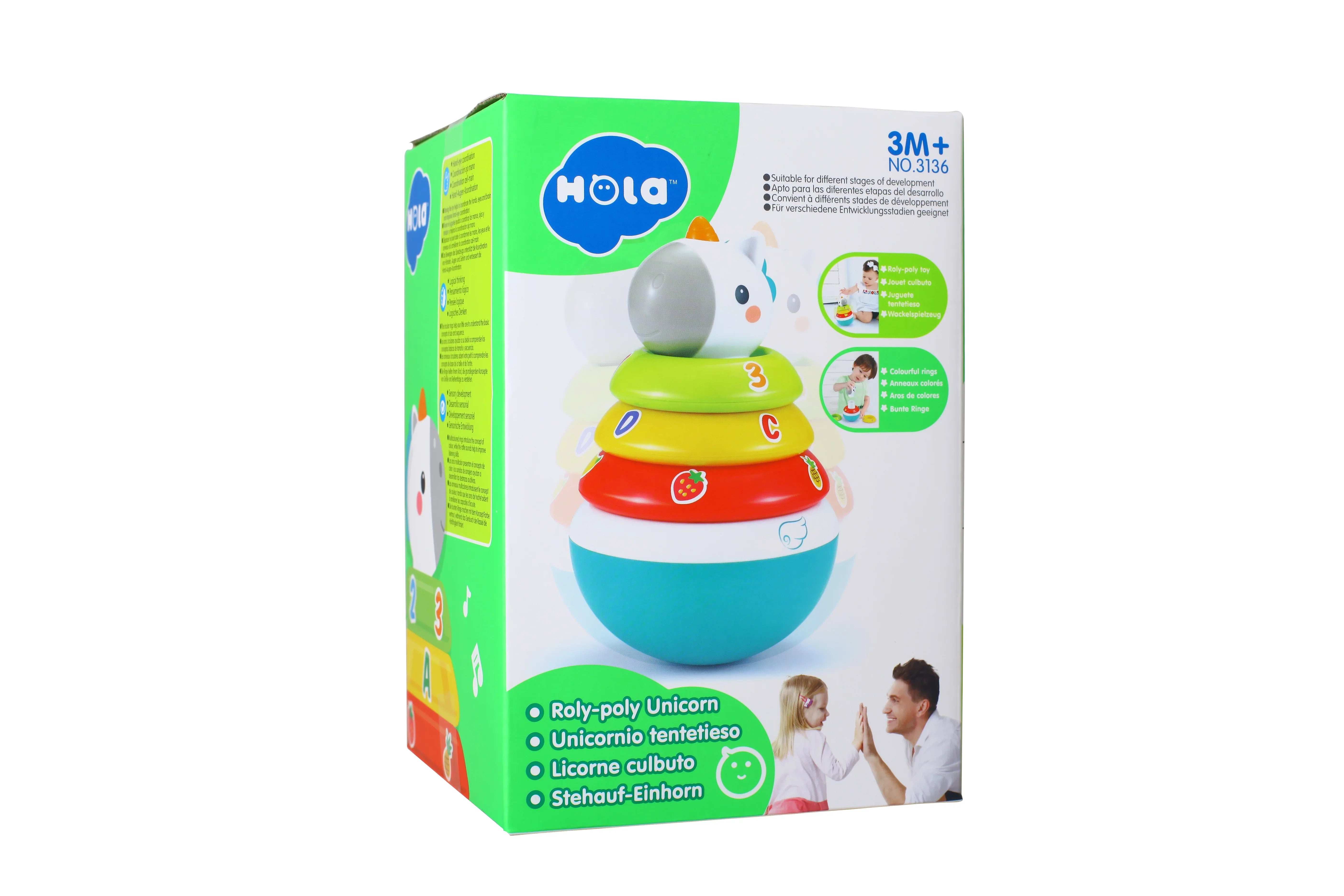 Hola Roly-Poly Unicorn wobble toy – Baby Toys Kuwait Online Shopping